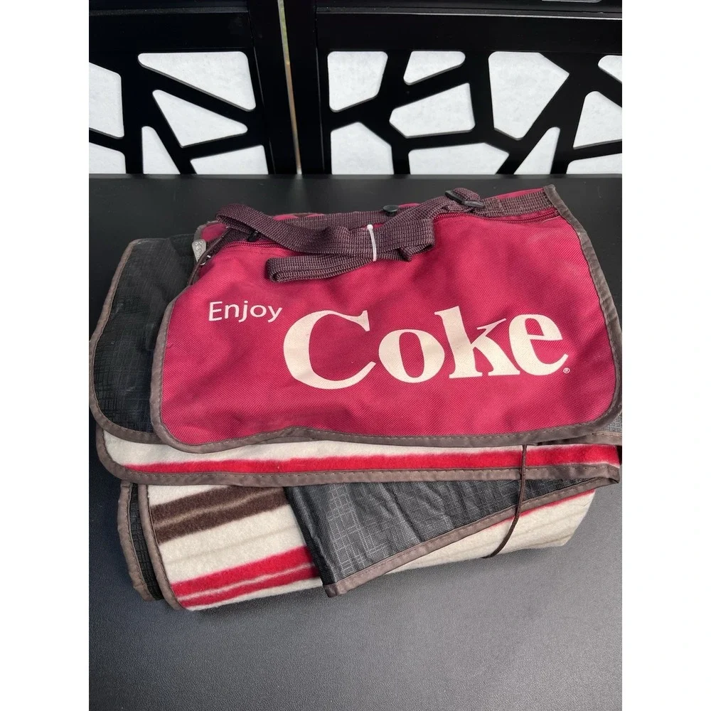 Coca Cola Collectible Blanket Promotional Item Camping Beach Throw